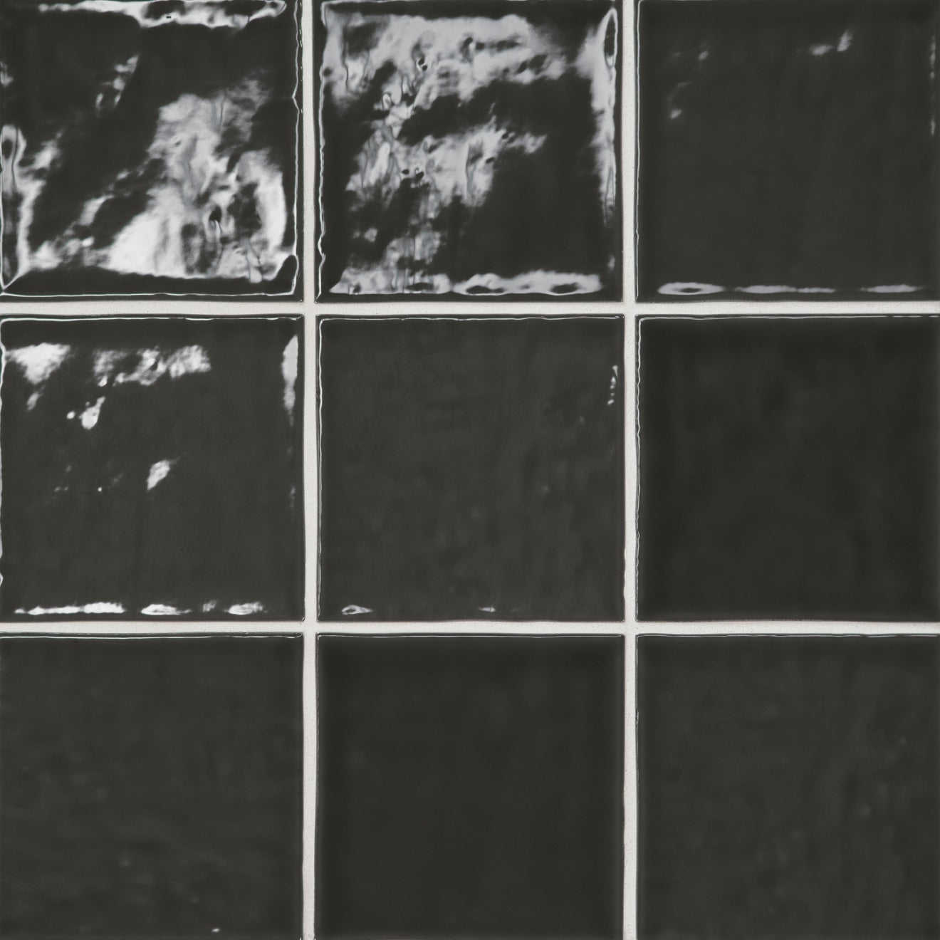 Bedrosians Marin 4" x 4" Gloss Black Sea / Black