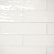 Bedrosians Marin 2.5" x 10" Gloss Pearl White / White