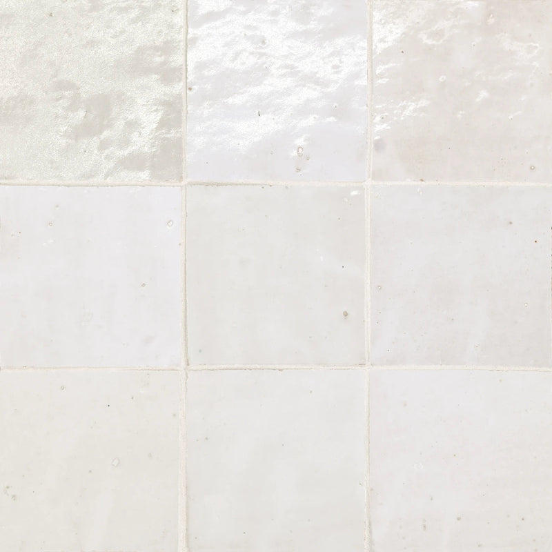 Bedrosians Zagora 4" x 4" Gloss Blanc