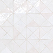 Bedrosians Zagora 12" x 12" Triangle Mosaic Neige Blanc