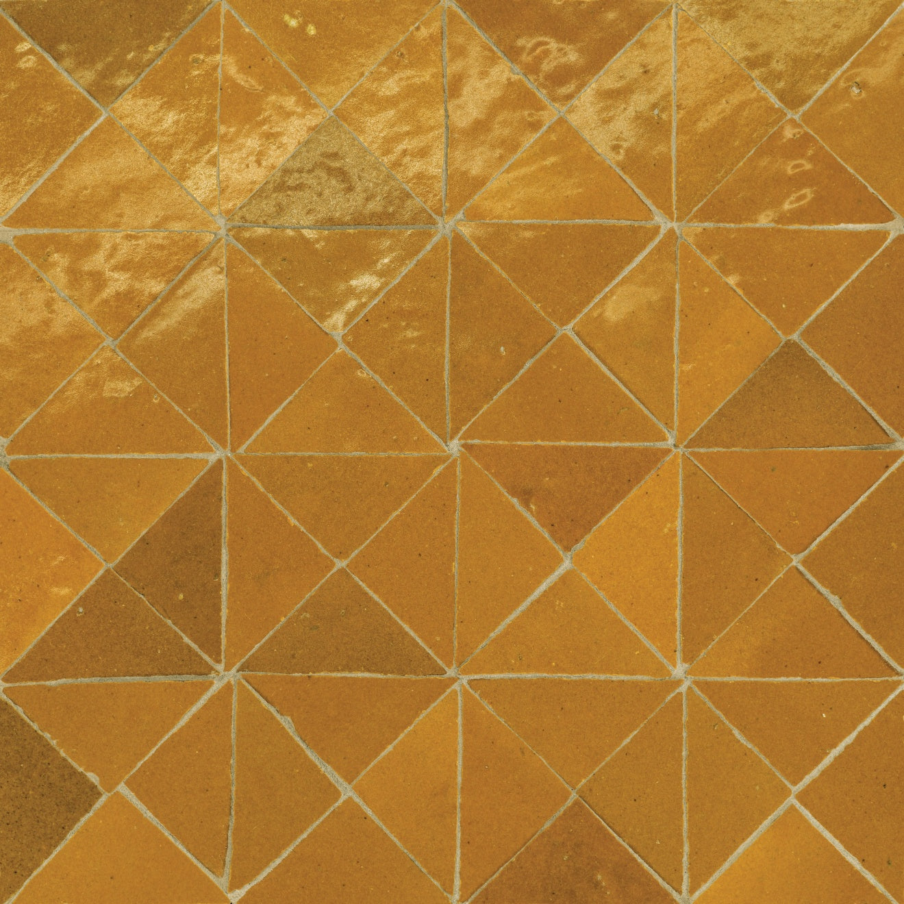 Bedrosians Zagora 12" x 12" Triangle Mosaic Caramel
