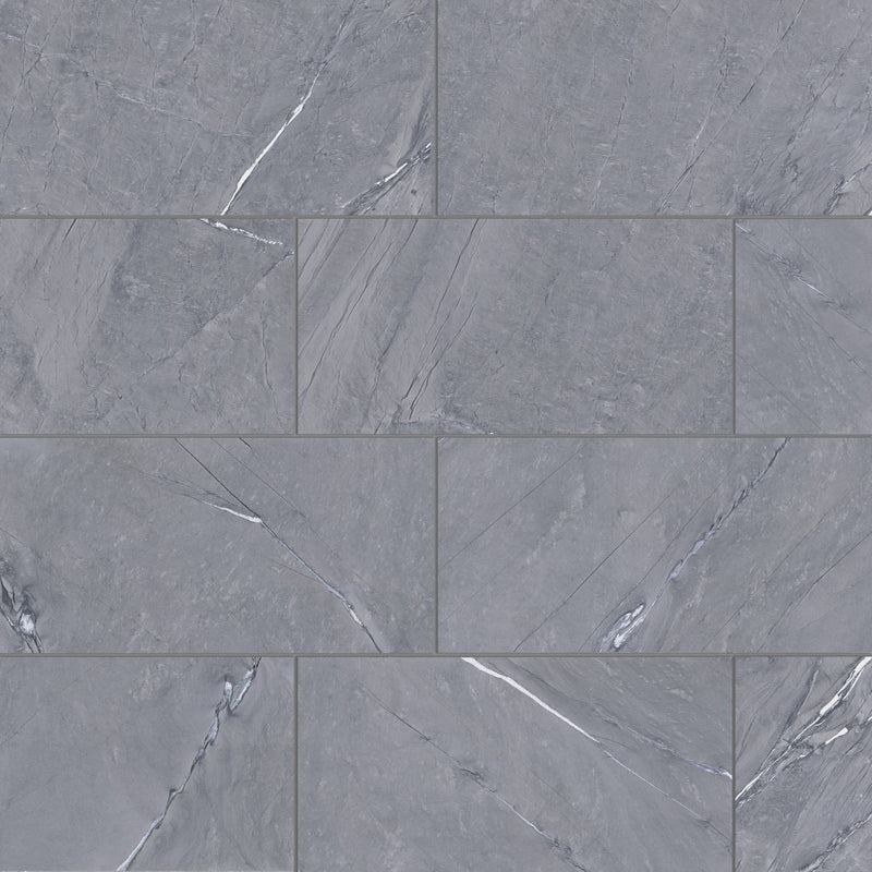 Bedrosians Prati 24" x 48" Honed Breccia Grey