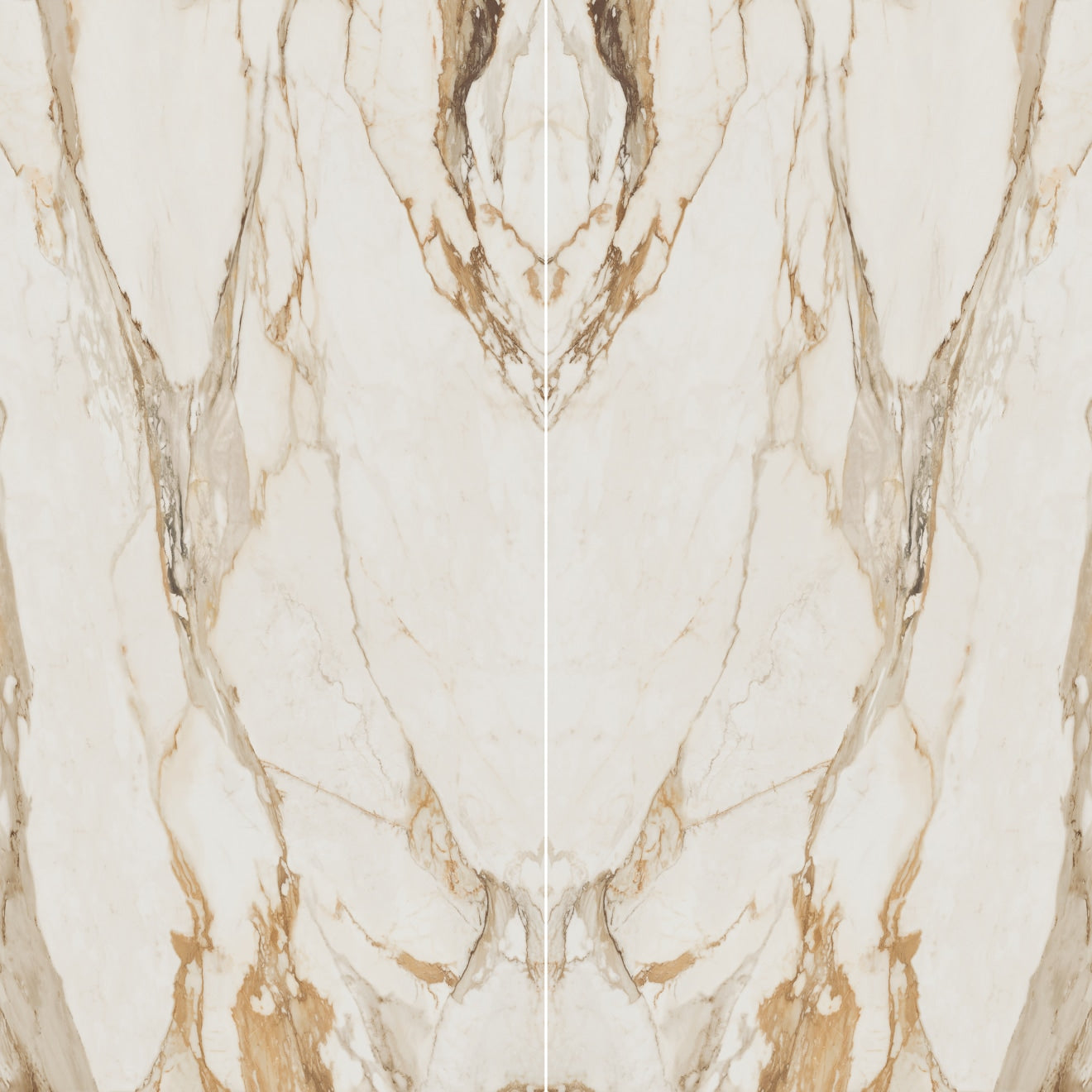 Bedrosians Magnifica Encore Luxury Slab 63" x 126" Bookmatched Satin Calacatta Borghini