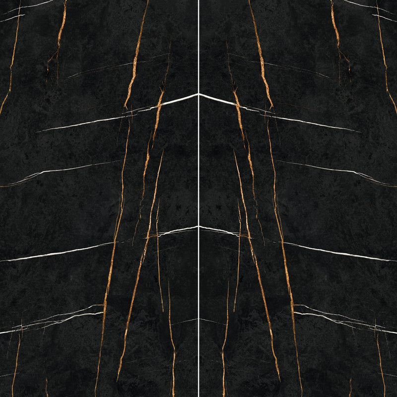 Bedrosians Magnifica Encore Luxury Slab 63" x 126" Bookmatched Polished Sahara Noir
