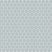 Bedrosians Marin 0.75 Penny Round Mosaic 11.5" x 12.5" Misty Blue / Light Blue