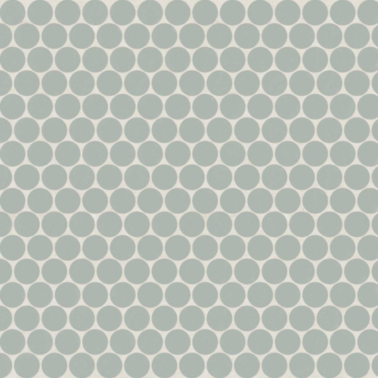 Bedrosians Marin 0.75 Penny Round Mosaic 11.5" x 12.5" Aloe Green / Light Green