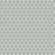 Bedrosians Marin 0.75 Penny Round Mosaic 11.5" x 12.5" Aloe Green / Light Green