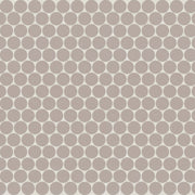 Bedrosians Marin 0.75 Penny Round Mosaic 11.5" x 12.5" Coastal Cliff / Taupe
