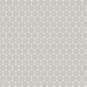 Bedrosians Marin 0.75 Penny Round Mosaic 11.5" x 12.5" Pebble Gray / Light Gray