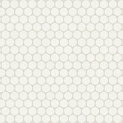 Bedrosians Marin 0.75 Penny Round Mosaic 11.5" x 12.5" Pearl White / White