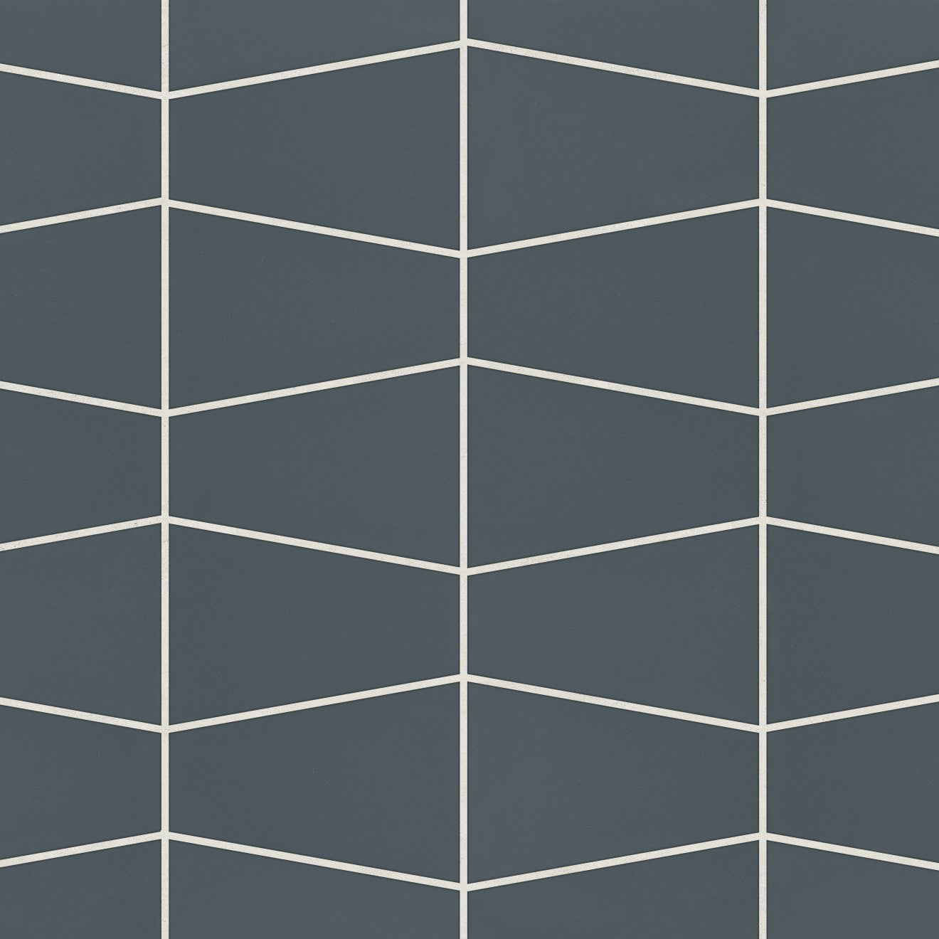 Bedrosians Marin 8.25" x 13" Trapezoid Mosaic Midnight Tide / Navy Blue