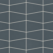Bedrosians Marin 8.25" x 13" Trapezoid Mosaic Midnight Tide / Navy Blue