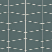 Bedrosians Marin 8.25" x 13" Trapezoid Mosaic Ocean Teal / Teal