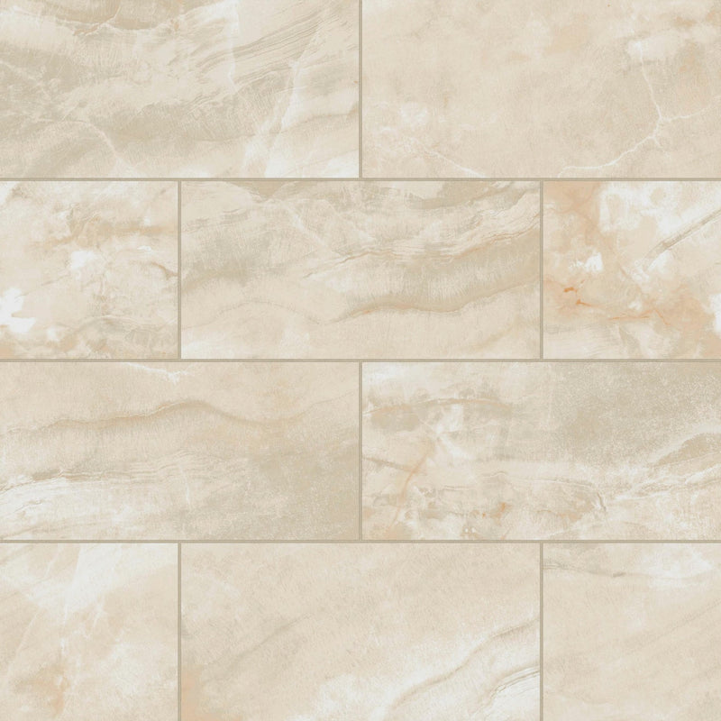 Bedrosians Gemma 12" x 24" Honed Beige Onyx