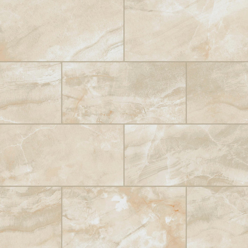Bedrosians Gemma 12" x 24" Polished Beige Onyx
