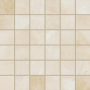 Bedrosians Gemma 2" x 2" Mosaic 12" x 12" Honed Beige Onyx