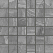 Bedrosians Gemma 2" x 2" Mosaic 12" x 12" Honed Grey Onyx