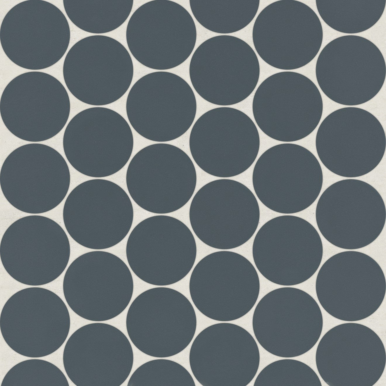 Bedrosians Marin 2" Penny Round Mosaic 10.5" x 11.75" Midnight Tide / Navy Blue