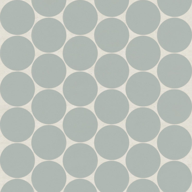 Bedrosians Marin 2" Penny Round Mosaic 10.5" x 11.75" Aloe Green / Light Green