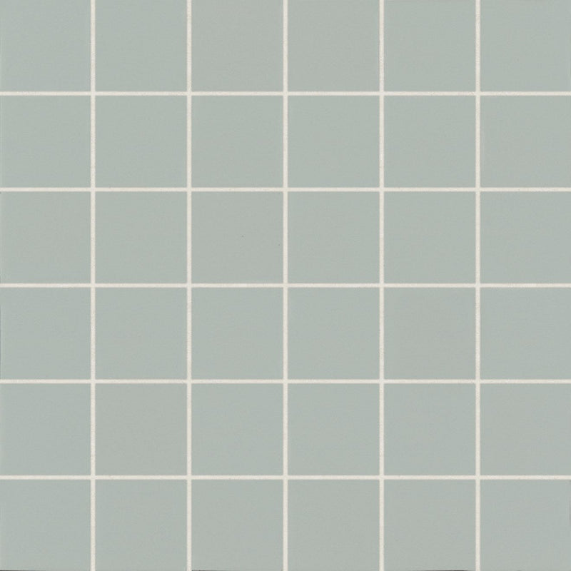 Bedrosians Marin 2" x 2" Square Mosaic 12" x 12" Aloe Green / Light Green