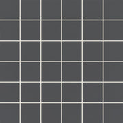 Bedrosians Marin 2" x 2" Square Mosaic 12" x 12" Black Sea / Black
