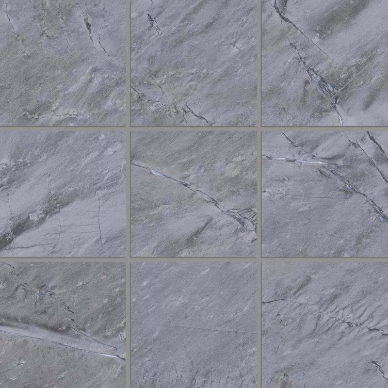 Bedrosians Prati 4" x 4" Mosaic 12" x 12" Honed Breccia Grey