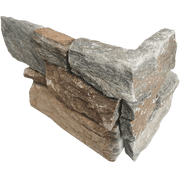 Bedrosians Stone Ledgers 8" x 20" Jumbo Ledger Corner - Wired Mesh Amber Gold