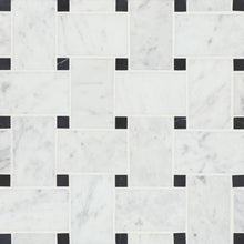 White Carrara / Absolute Black Dot