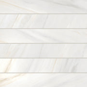 Bedrosians Magnifica 4" x 24" Polished Bianco Lasa