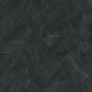 Bedrosians Magnifica 1" x 4" Herringbone Mosaic 12" x 12" Honed Pietra Scura