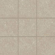 Bedrosians Bluerun 4" x 4" Mosaic 12" x 12" Historic Greige