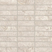 Bedrosians Farmhouse Living 1" x 4" Mosaic 12" x 12" Alabaster