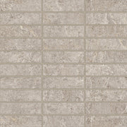 Bedrosians Farmhouse Living 1" x 4" Mosaic 12" x 12" Pewter