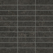 Bedrosians Farmhouse Living 1" x 4" Mosaic 12" x 12" Slate