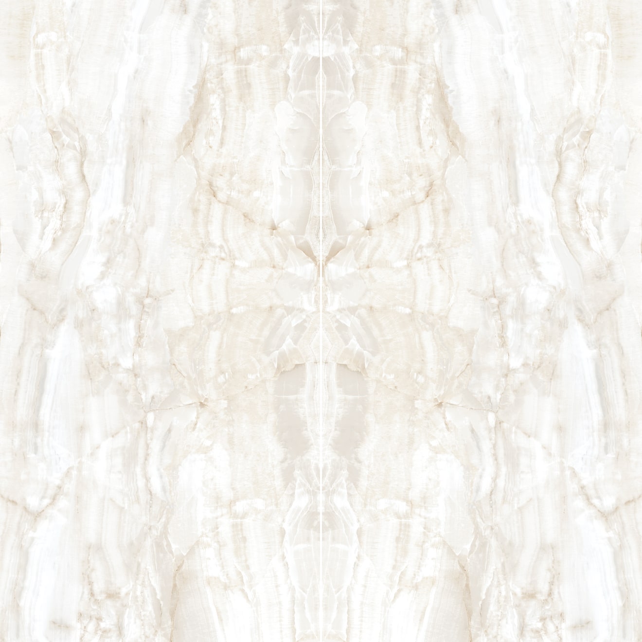 Bedrosians Magnifica Encore Slab 60" x 126" Bookmatched Satin Crystal Onyx