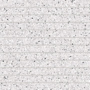 Bedrosians Mystere 1" x 12" Mosaic 12" x 12" Structured White