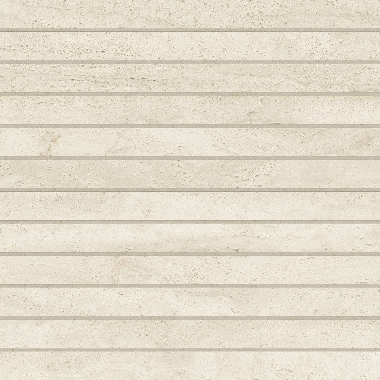 Bedrosians Tivoli 1" x 12" Mosaic 12" x 12" Crema