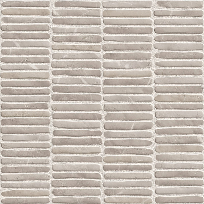 Bedrosians Node 16" x 48" Wall Tile Matte Greige