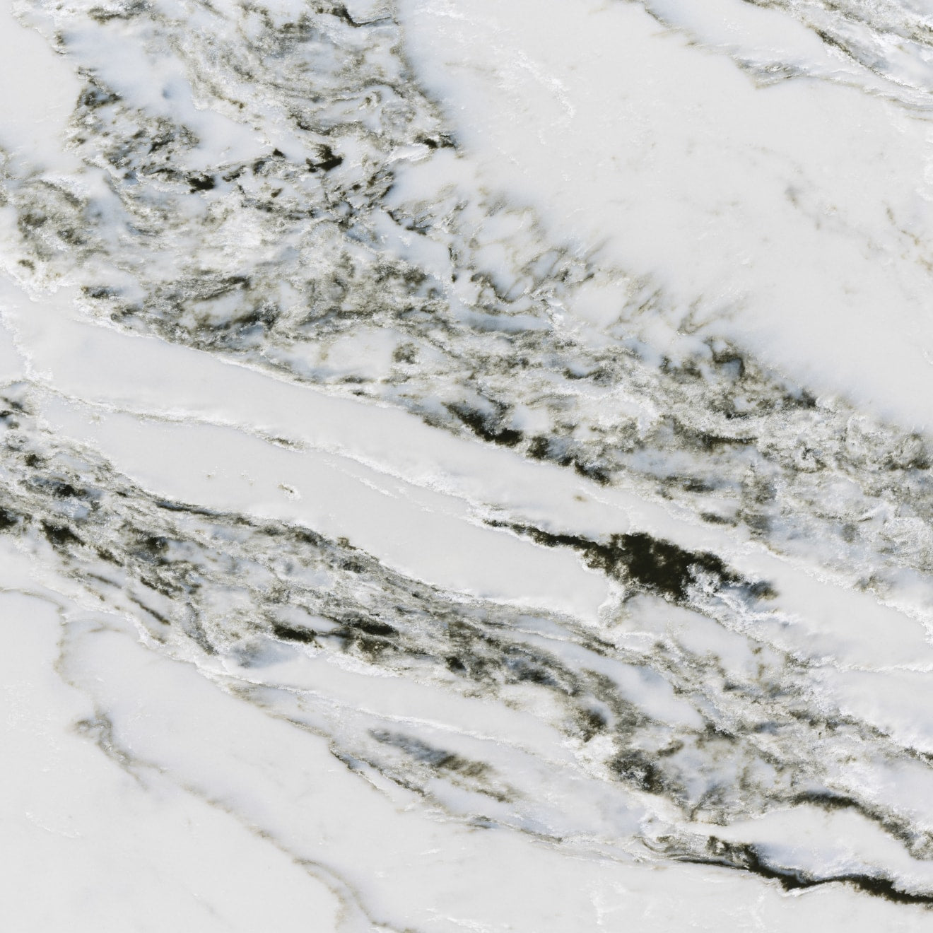 Bedrosians Nouvel 79" x 138" Mineral Surface Slab 2cm Honed Arabescato Marina