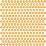 Daltile Color Wheel Mosaic 13'' x 11'' Penny Glossy Mustard