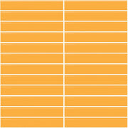 Daltile Color Wheel Mosaic 1'' x 6'' Straight 12'' x 10'' Glossy Mustard