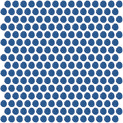 Daltile Color Wheel Mosaic 13'' x 11'' Penny Glossy Sea Breeze