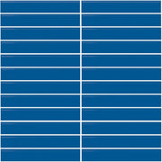 Daltile Color Wheel Mosaic 1'' x 6'' Straight 12'' x 10'' Glossy Sea Breeze