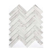 Emser Echo 11"x13" Herringbone Mosaic 1.22"X3.86" White