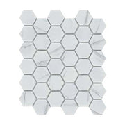 Emser Elegan 11" x 13" Hexagon Mosaic 2" Hex Matte Calacata
