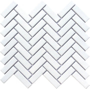 Emser Impact 11"x12" Herringbone Mosaic 1"x3" Matte White