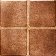 Daltile Metallica 2" x 2" Straight Joint Mosaic 12" x 12" Oxidized Copper