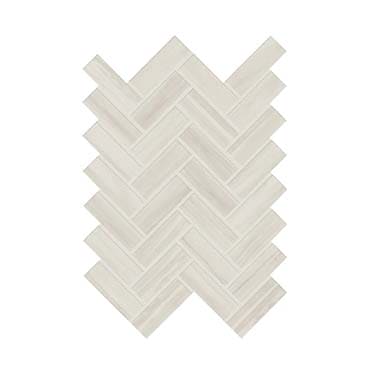 Daltile Prime 1" x 3" Herringbone Mosaic 9" x 12" White