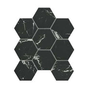 Emser Elegan 10" x 11" Hexagon Mosaic 4" Matte Nero