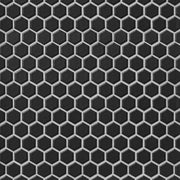 Tile Shop Hex 12x12 Mosaic 1'' Matte Black